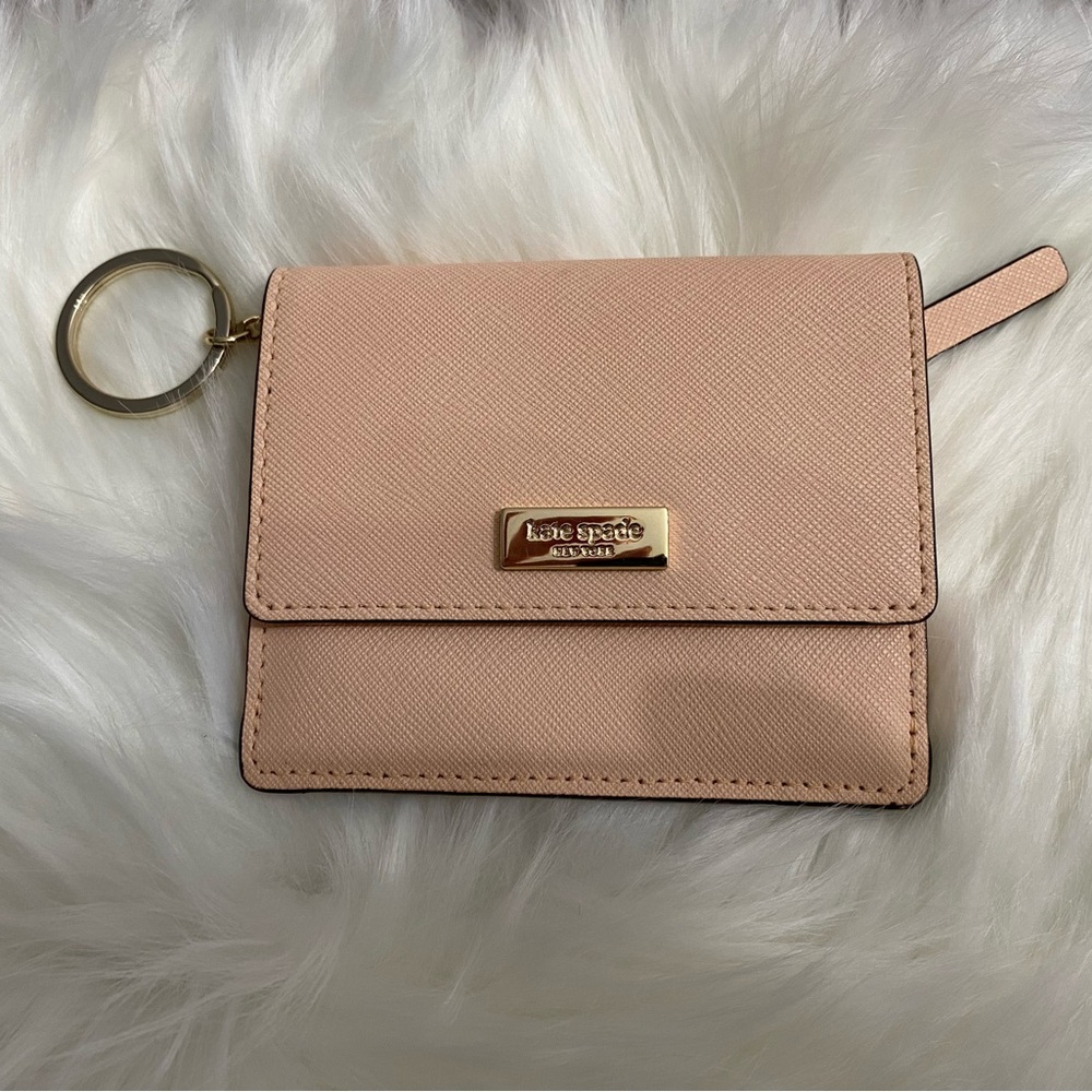 Kate Spade Pink Wallet Sleek Design Compact - Picture 4 of 5
